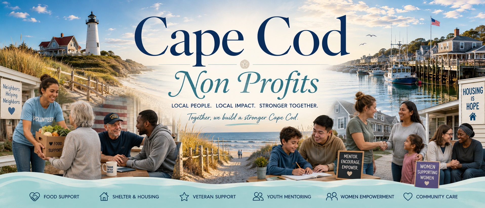 Cape Cod Non-Profits community support directory banner